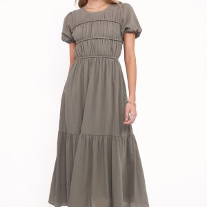 Deloria Maxi Dress - Olive