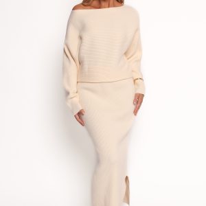 Duncan Knit Dress - Cream
