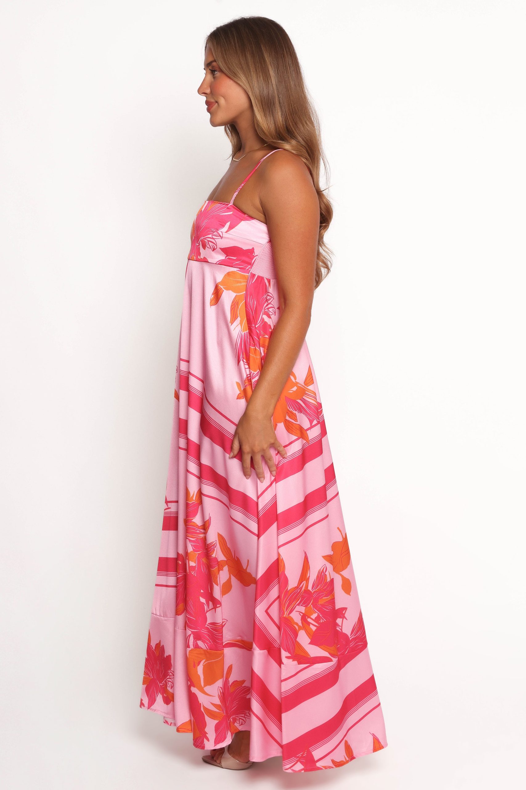 Elanor Maxi Dress - Pink/Orange - Image 4