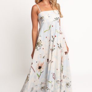 Emmeline Maxi Dress - Blue Floral