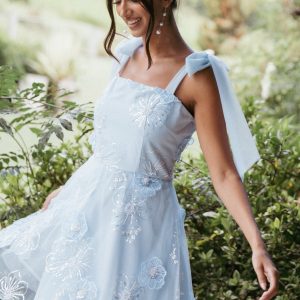 Evangeline Mini Dress - Blue
