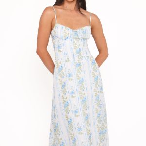 Florencia Midi Dress - Blue Floral