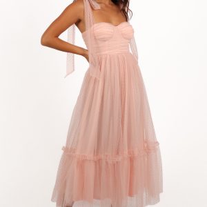 Floret Midi Dress - Petal Pink