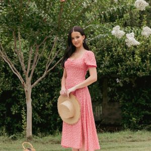 Franklin Dress - Red Floral