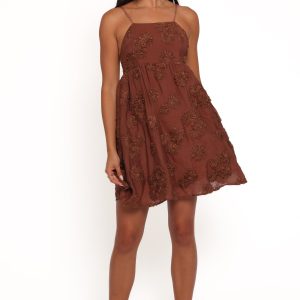 Giana Mini Dress - Brown