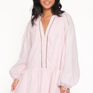 Hart Long Sleeve Mini Dress - Pink