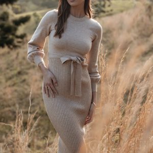 Helena Dress - Beige
