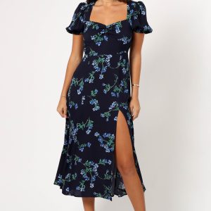 Hendrix Midi Dress - Midnight Blues