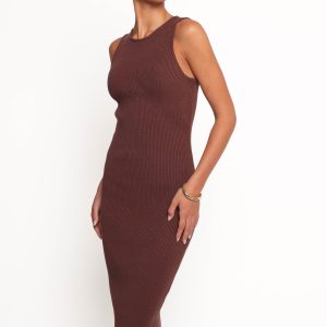 Hollis Midi Dress - Chocolate
