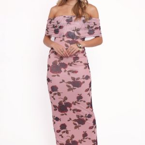 Indya Maxi Dress - Pink Floral