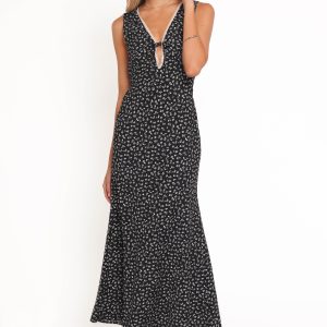 Jackson Maxi Dress - Black Floral