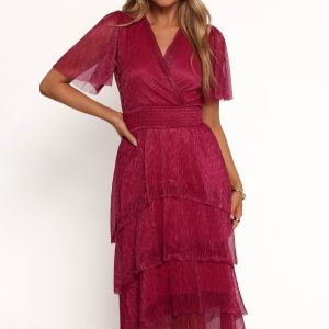 Jasmin Midi Dress - Pink