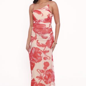 Jasmine Maxi Dress - Red Floral