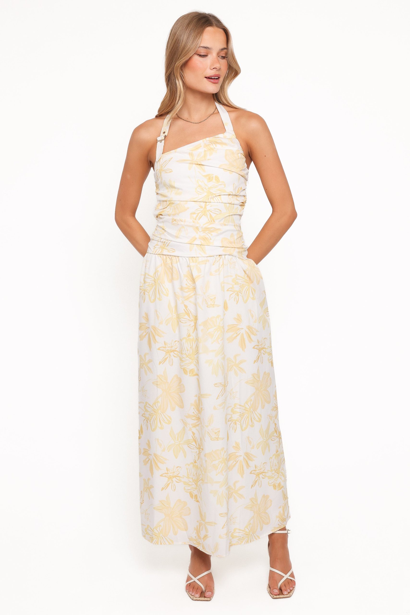 Jemma Halter Maxi Dress - Yellow Floral - Image 5