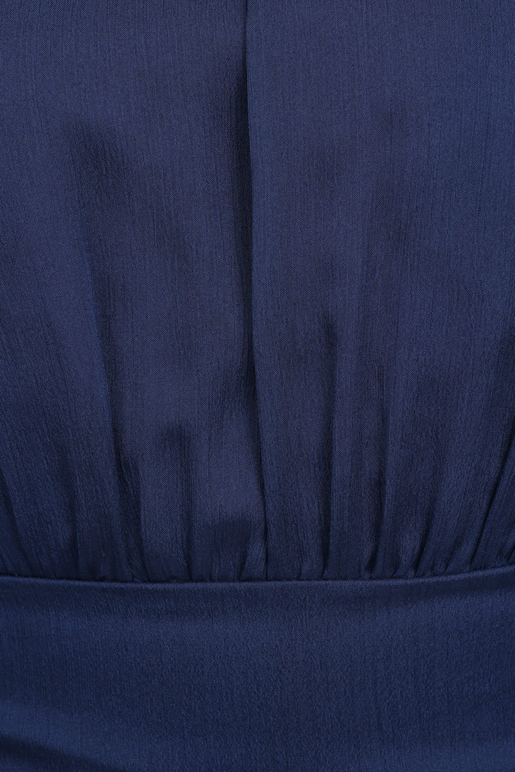 Julip Sheer Long Sleeve Maxi Dress - Navy - Image 8