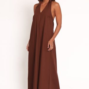 Kaida Maxi Dress - Espresso