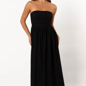 Kayt Strapless Dress - Black