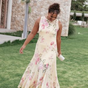 Keani Maxi Dress - Yellow Floral