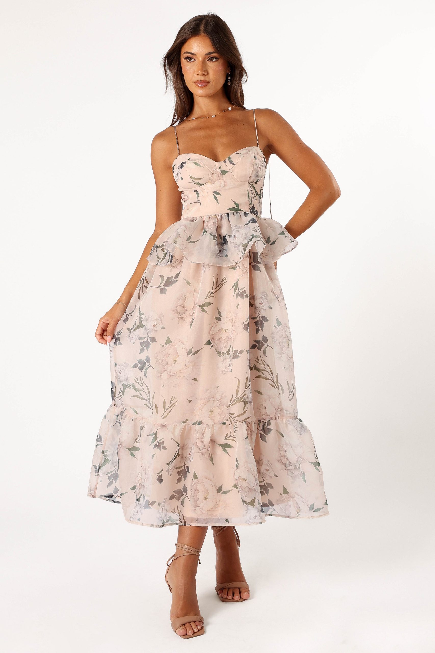 Kennie Midi Dress - Pink Floral - Image 9
