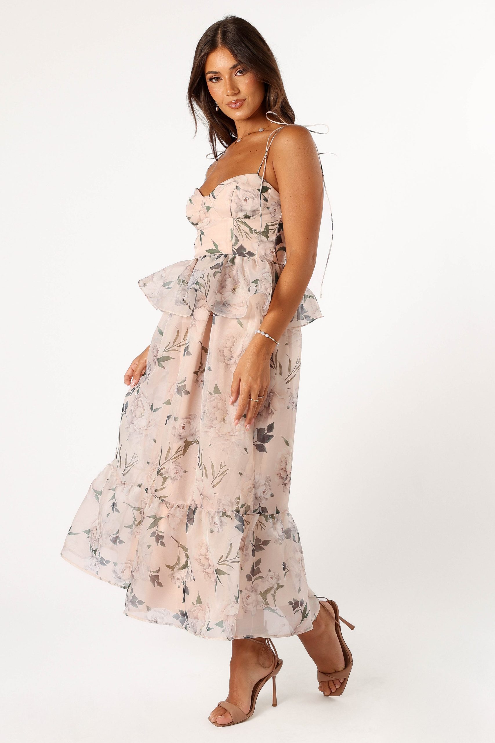 Kennie Midi Dress - Pink Floral - Image 4