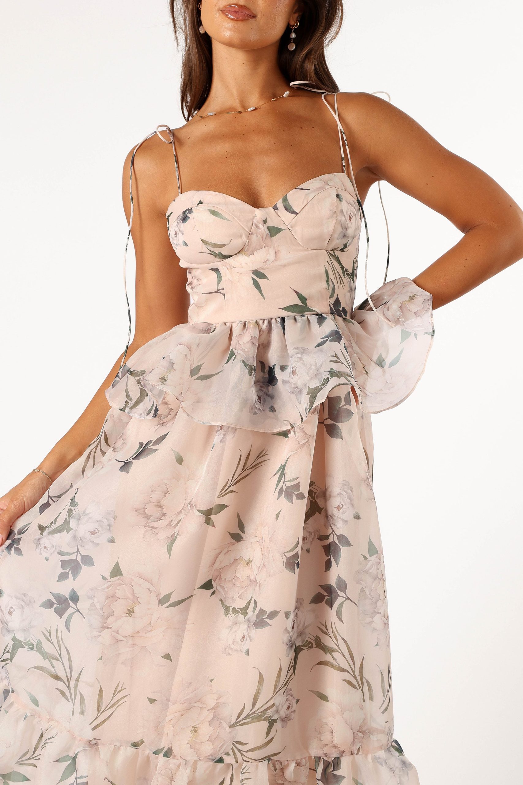 Kennie Midi Dress - Pink Floral - Image 7