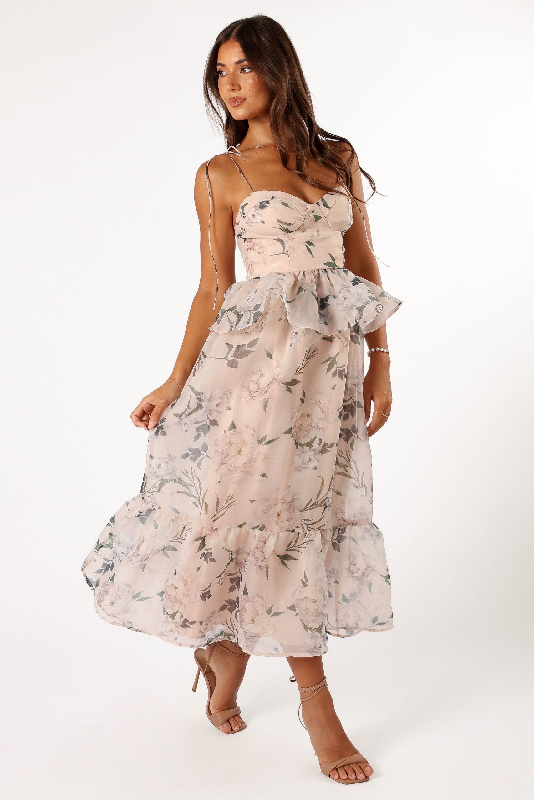 Kennie Midi Dress - Pink Floral - Image 6