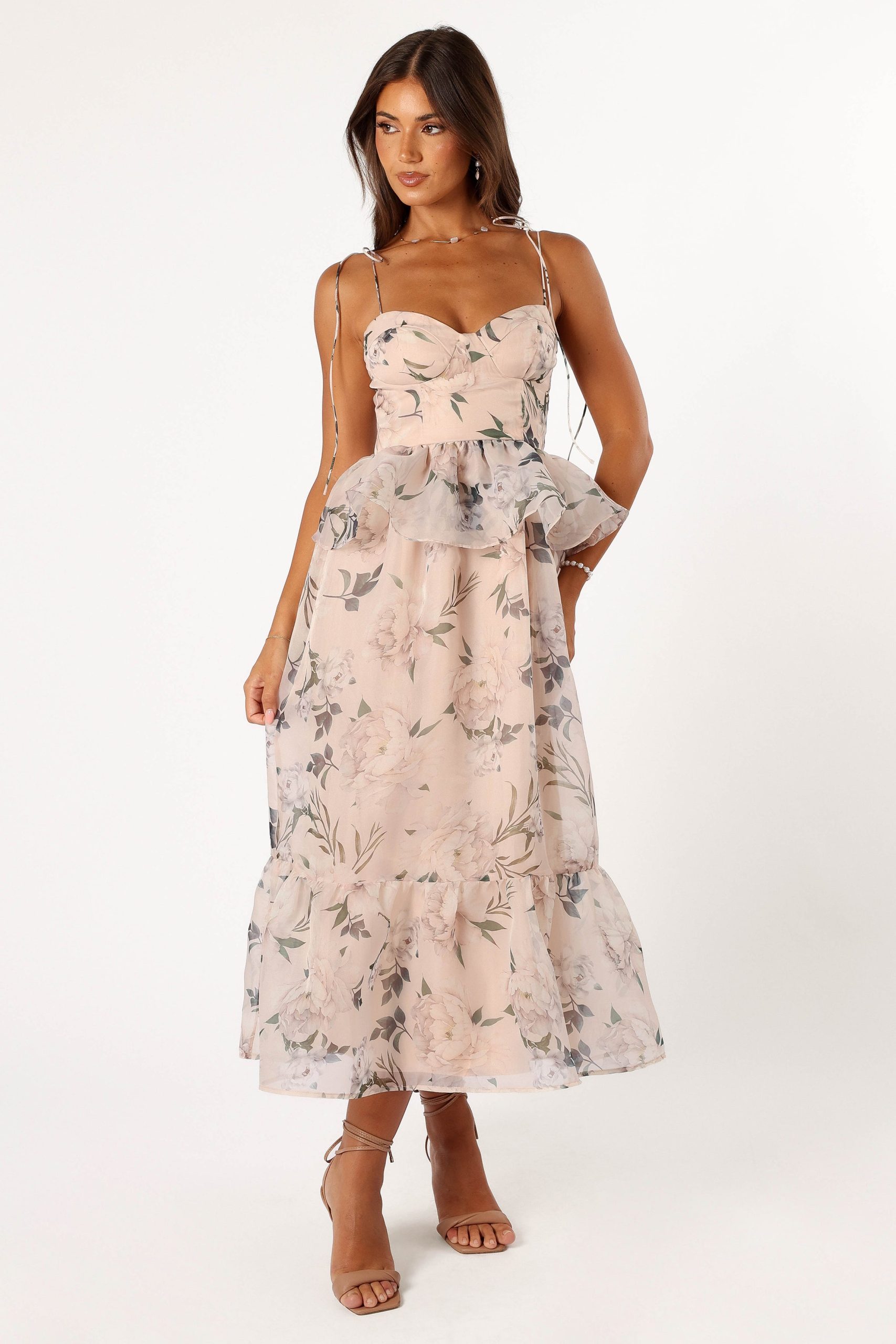 Kennie Midi Dress - Pink Floral - Image 3