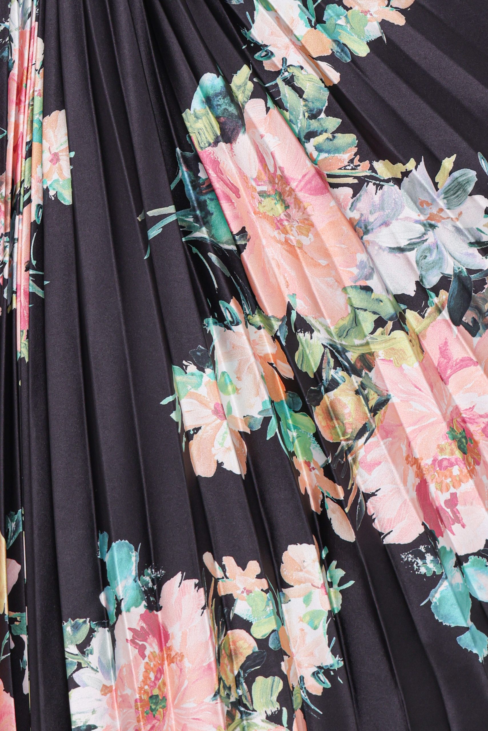 Kleo One Shoulder Maxi Dress - Black Floral - Image 6