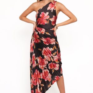 Kleo One Shoulder Maxi Dress - Midnight Orchid