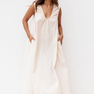 Laurita Maxi Dress - Oatmeal