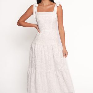 Lavinia Maxi Dress - White Floral