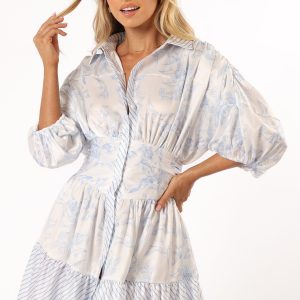 Leigha Mini Dress - Blue