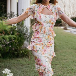 Leila Maxi Dress - Peony