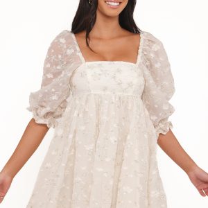 Lillan Mini Dress - Ivory Sequin