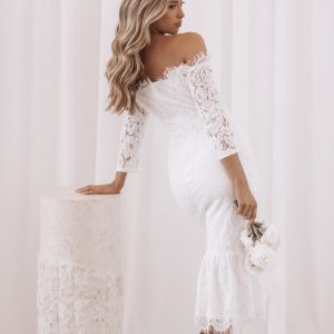 Lindy Midi Dress - White