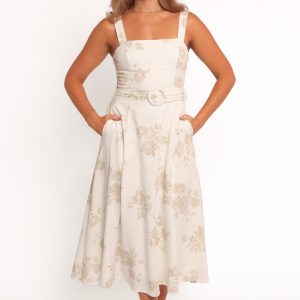 Liora Midi Dress - Antique White