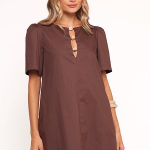 Lirael Mini Dress - Espresso