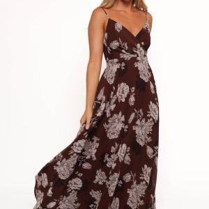 Madilyn Maxi Dress - Brown Floral