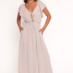 Martin Maxi Dress - Cherry Red Stripe