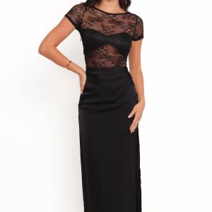 McKayla Midi Dress - Black