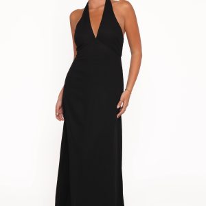 Michelle Halterneck Dress - Black