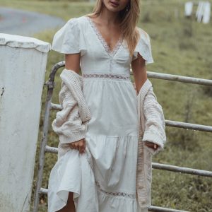 Minny Maxi Dress - Cream