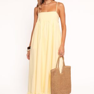 Miuccia Maxi Dress - Butter Yellow