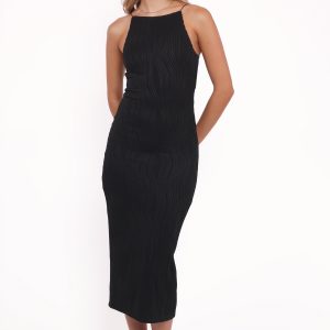 Moira Midi Dress - Black