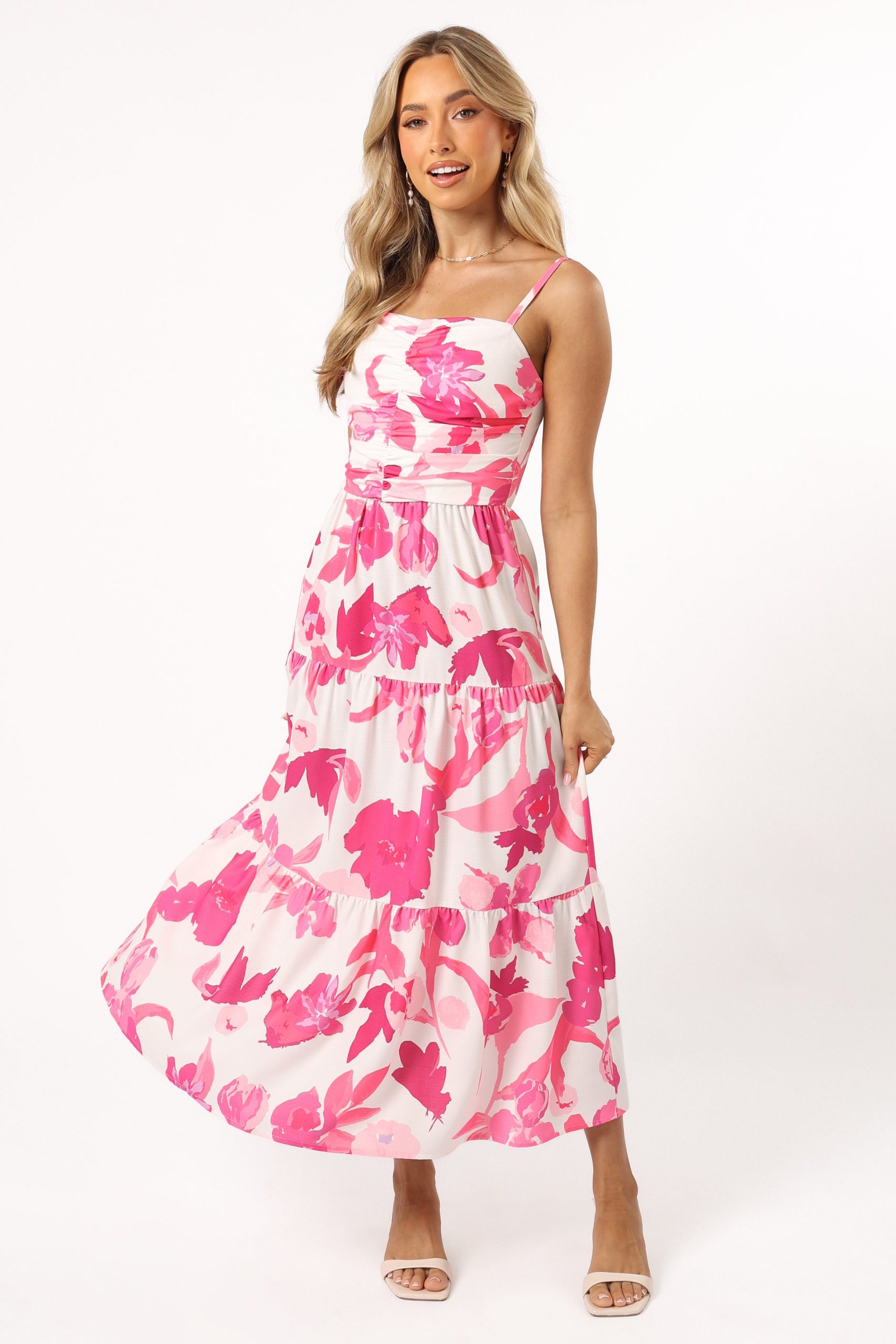 Monika Maxi Dress - Pink Floral - Image 5