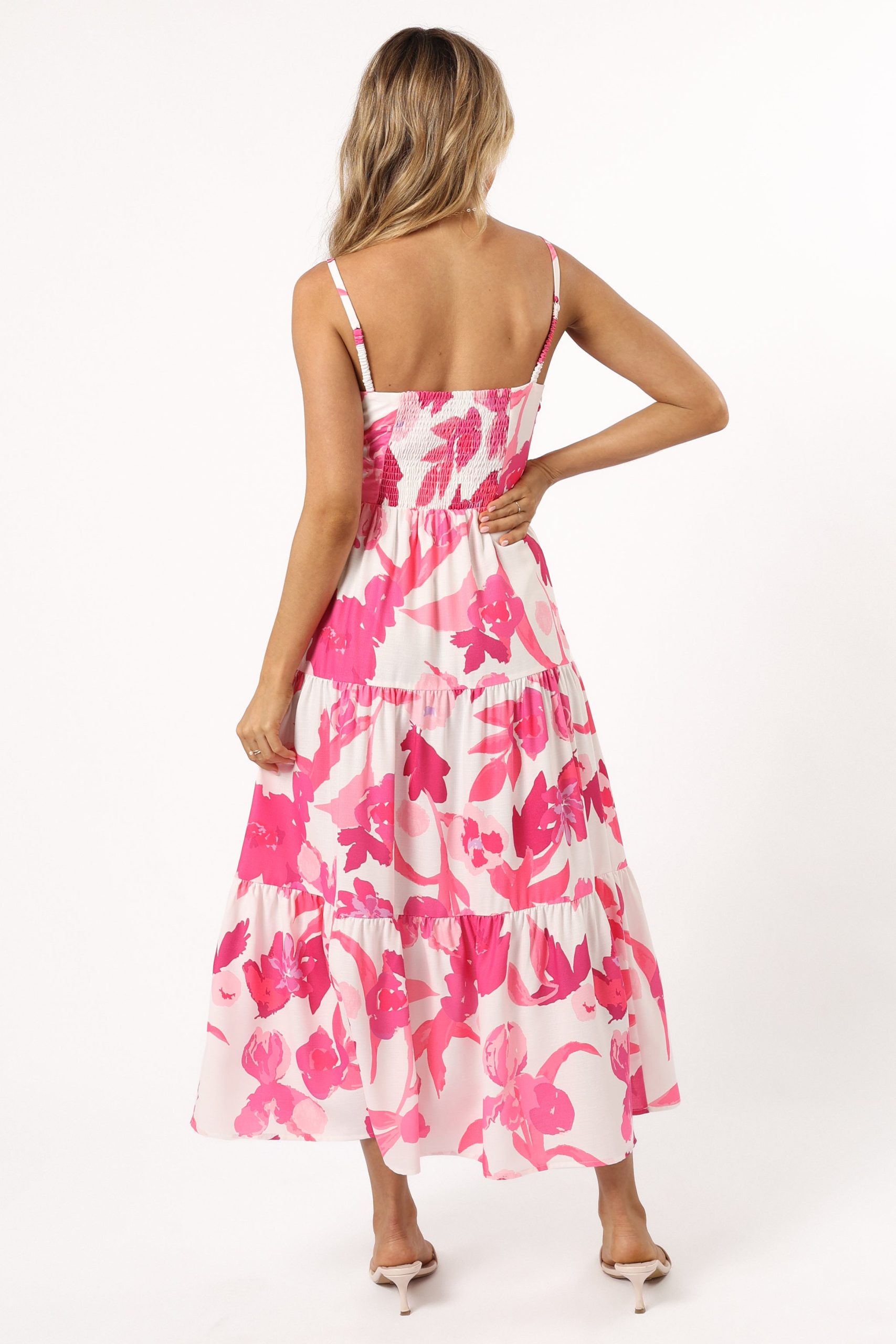 Monika Maxi Dress - Pink Floral - Image 4