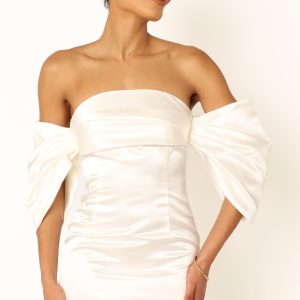 Nisha Strapless Mini Dress - White