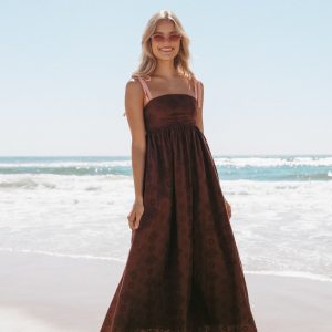 Odessa Maxi Dress - Brown