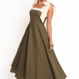 Olinda Midi Dress - Olive