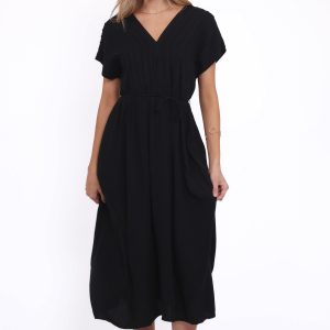 Orly Midi Dress - Black